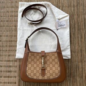 Gucci Tan and Brown Jackie 1961 Shoulder Bag